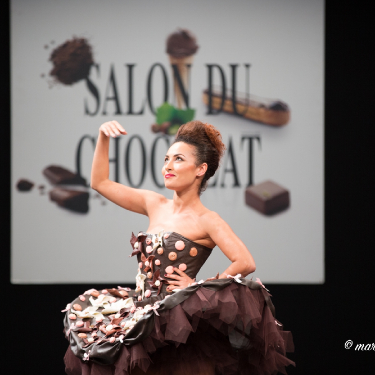 Hedia Charni du salon du chocolat marwan moussa