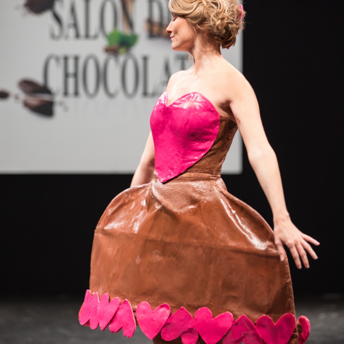Sandrine Arcizet du salon du chocolat marwan moussa